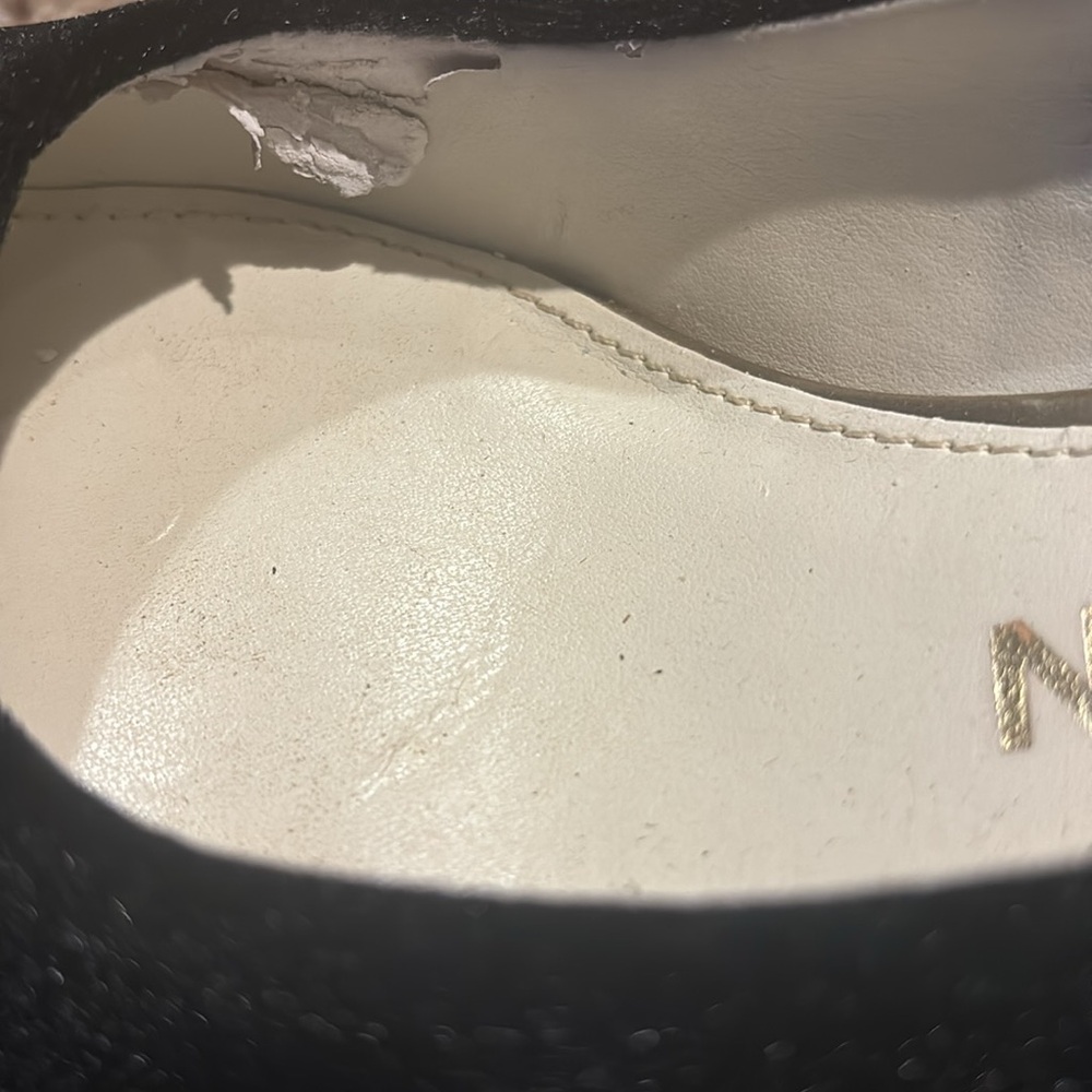 Anne Klein Hayden Block Heel Black Satin
Fabric w/Gem Jeweled Embellished Heel - Picture 11 of 12